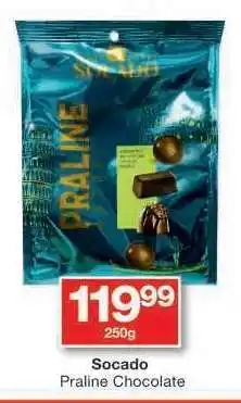 Checkers Socado Praline Chocolate offer