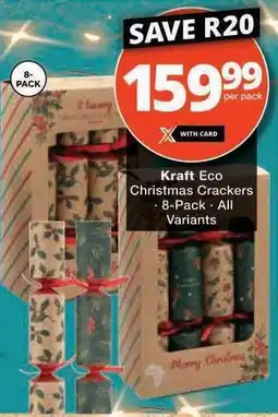 Checkers Kraft Eco Christmas Crackers offer