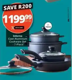 Checkers Inferna Cast Aluminium Cookware Set offer