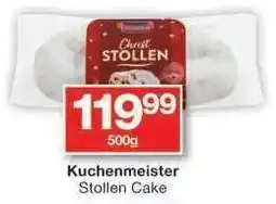 Checkers Kuchenmeister Stollen Cake offer