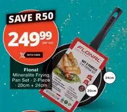 Checkers Flonal Mineralite Frying Pan Set offer