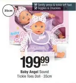 Checkers Baby Angel Sound Tickle Toes Doll - 35cm offer