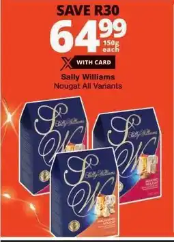 Checkers Sally Williams Nougat All Variants offer