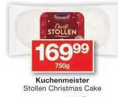 Checkers Kuchenmeister Stollen Christmas Cake offer
