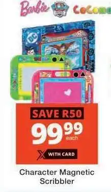 Checkers Character Magnetic Scribbler offer