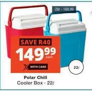 Checkers POLAR CHILL COOLER BOX offer