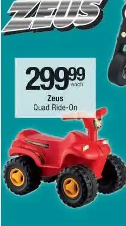 Checkers Zeus Quad Ride-On offer