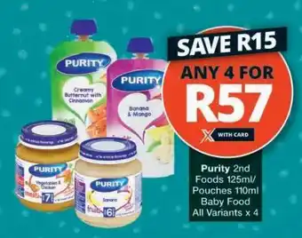 Checkers Purity Baby Food offer