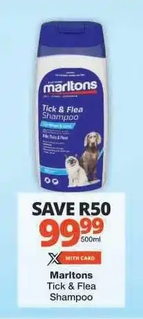 Checkers Marltons Tick & Flea Shampoo offer