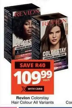 Checkers Revlon Colorstay Hair Colour All Variants offer