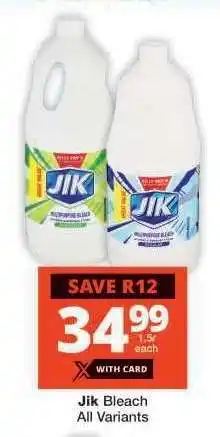 Checkers Jik Bleach offer