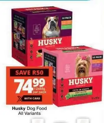 Checkers Husky Dog Food offer