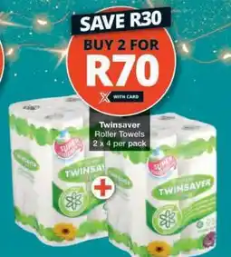 Checkers TWINSAVER ROLLER TOWELS offer