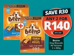 Checkers BEENO Dog Biscuits offer