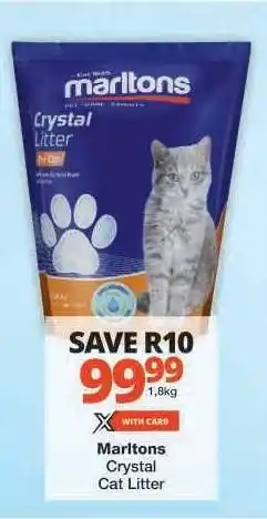 Checkers Marltons Crystal Cat Litter offer