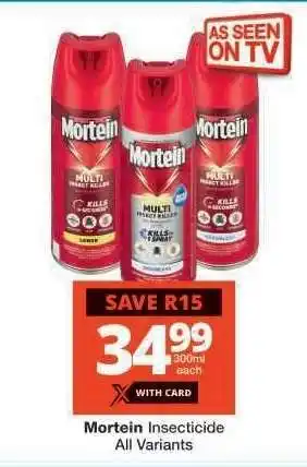 Checkers Mortein Insecticide offer
