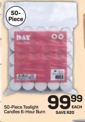 Pick n Pay Hypermarket 50-Piece Tealight Candles offer
