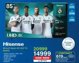 Incredible Connection Hisense 85-inch Smart 4K UHD TV-85A6Q offer