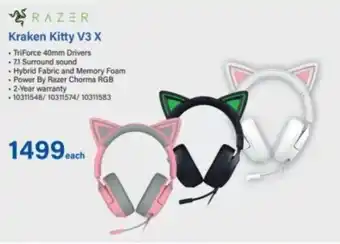 Incredible Connection RAZER Kraken Kitty V3 X offer