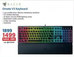 Incredible Connection RAZER Ornata V3 Keyboard offer