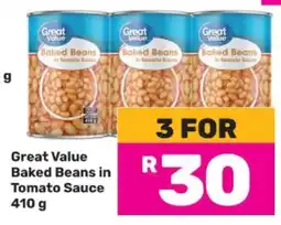 Game Great Value Baked Beans in Tomato Sauce 410 g offer