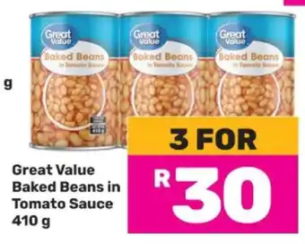 Game Great Value Baked Beans in Tomato Sauce 410 g offer