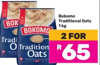 Game Bokomo Traditional Oats 1 kg offer