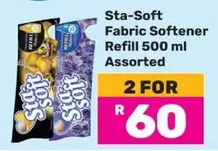 Game Sta Soft Fabric Softener Refill 500 ml Assorted offer