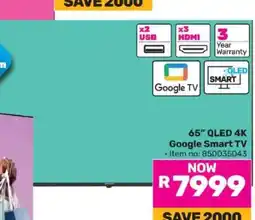 Game 65” QLED 4K Google Smart TV offer