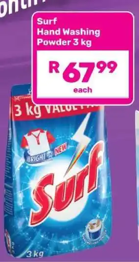 Game Surf Hand Washing Powder 3 kg offer