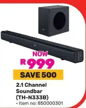 Game 2.1-Channel Soundbar (TH-N333B) offer