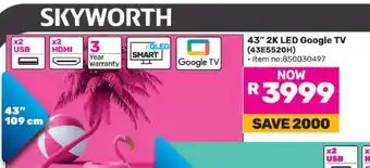 Game Skyworth 43 2K LED Google TV (43E5200H) offer