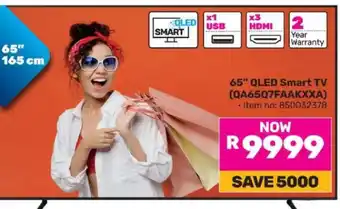 Game 65 QLED Smart TV (QA65Q7FAAKXXA) offer