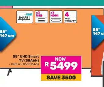 Game 58 UHD Smart TV (58A6N) offer