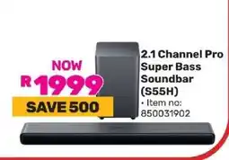 Game 2.1 Channel Pro Super Bass Soundbar (S55H) offer