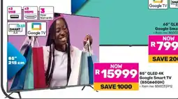 Game 85″ QLED 4K Google Smart TV (85Q6600H) offer