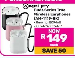 Game Amplify Buds Series True Wireless Earphones (AM-1119-BK) offer