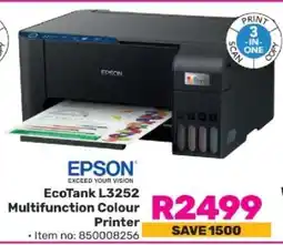Game Epson EcoTank L3252 Multifunction Colour Printer offer
