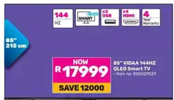 Game 85 VIDAA 144HZ QLED Smart TV offer