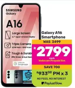 Game Galaxy A16 Smartphone offer