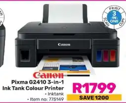 Game Canon Pixma G2410 3-in-1 Ink Tank Colour Printer offer