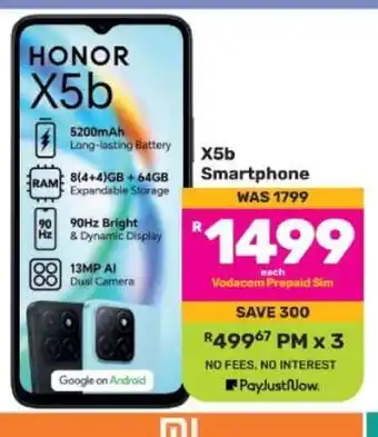 Game HONOR X5b Smartphone offer