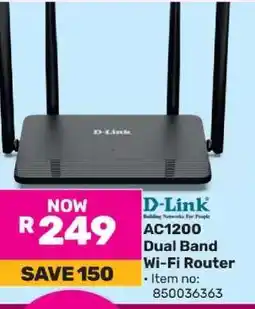 Game D-Link AC1200 Dual Band Wi-Fi Router offer