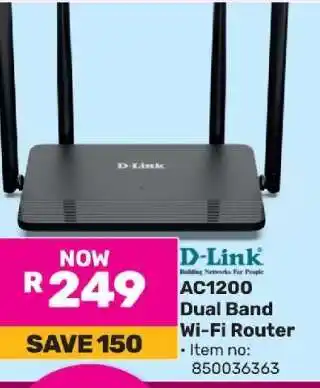 Game D-Link AC1200 Dual Band Wi-Fi Router offer