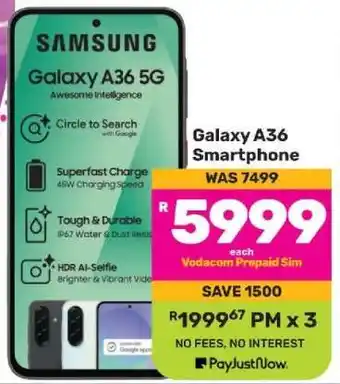 Game Galaxy A36 Smartphone offer