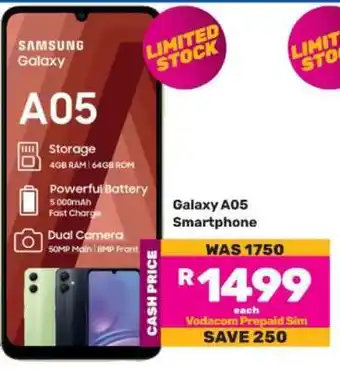 Game Galaxy A05 Smartphone offer