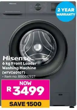 Game Hisense 6 kg Front Loader Washing Machine offer