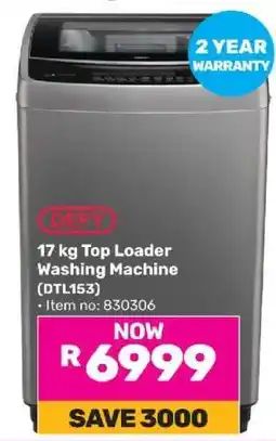 Game DEFY 17 kg Top Loader Washing Machine (DTL153) offer