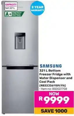 Game Samsung 321 L Bottom Freezer Fridge offer