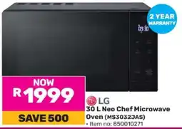 Game LG 30 L Neo Chef Microwave Oven (MS3032JAS) offer